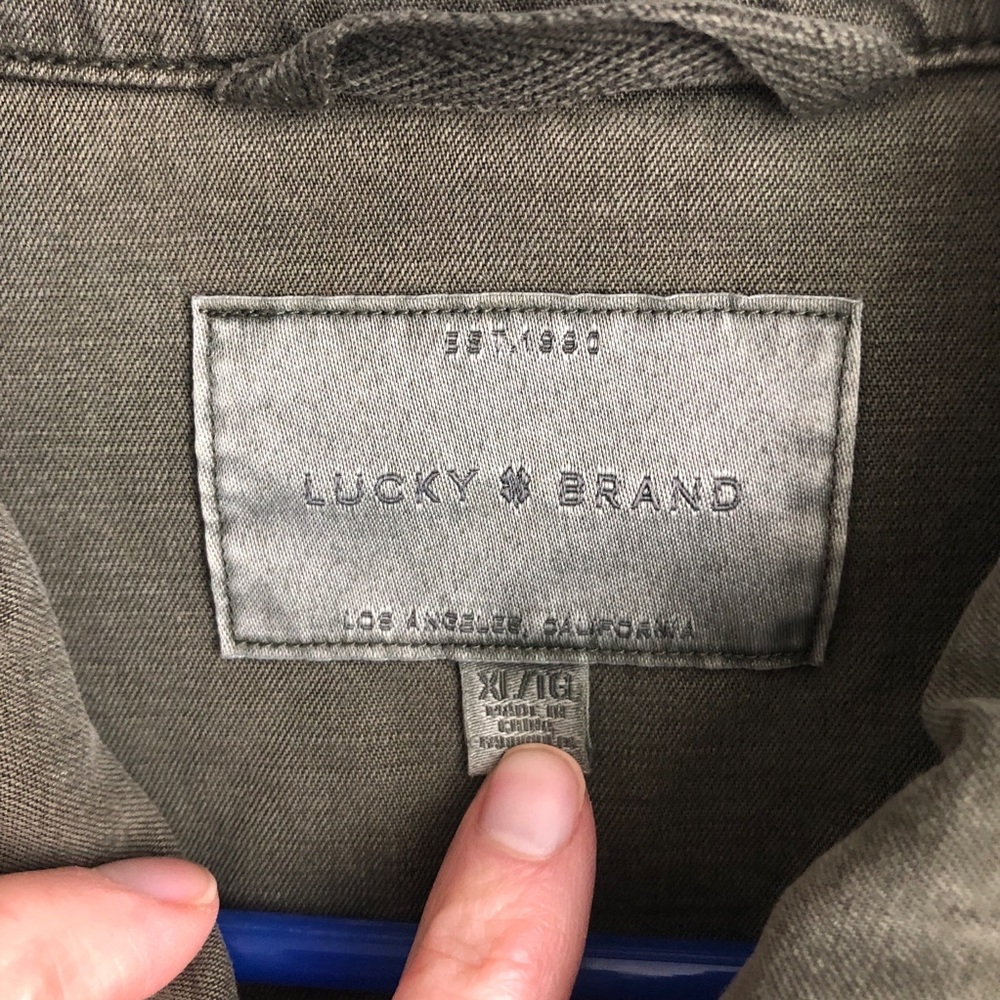 LUCKY Brand green utility jacket XL - Picture 7 of 9
